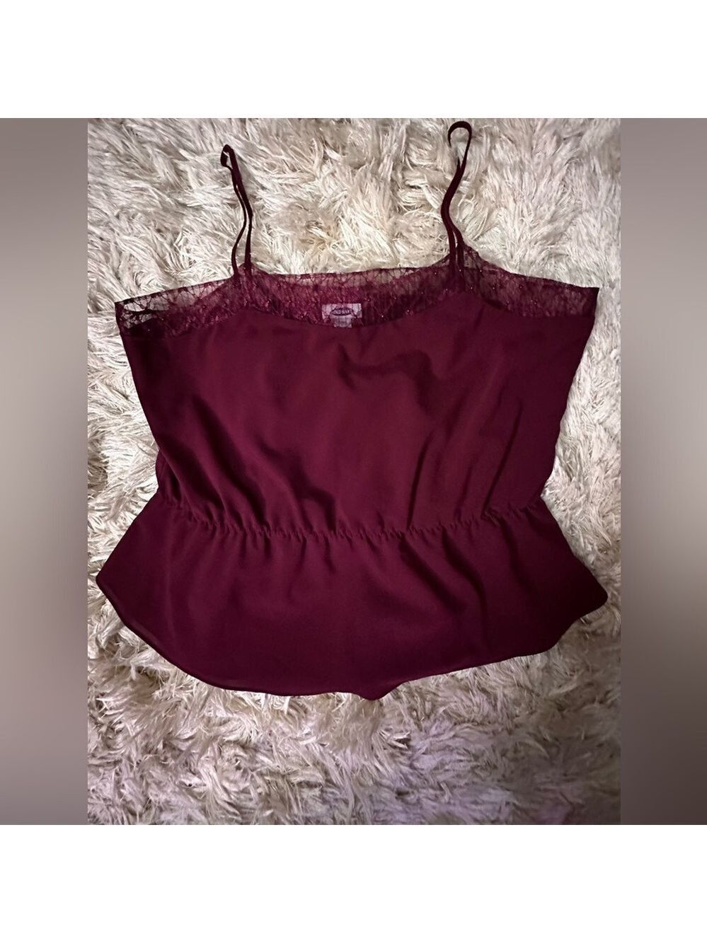 Old Navy Burgundy Lace Camisole